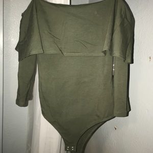 Olive green bodysuit